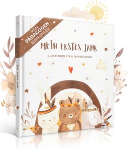 EULENTALER® Das Babytagebuch – Mein erstes Jahr I Von Eltern & Pädagogen gestaltet I 21x21 cm I Babytagebuch, Erinnerungsbuch, Baby Buch zum eintragen