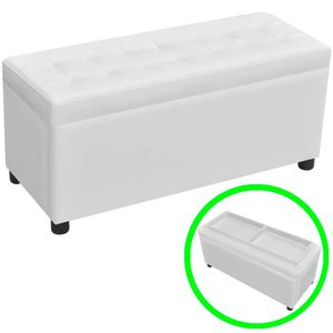 vidaXL Čalouněný sedací nábytek z imitace kůže bílý