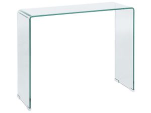 BELIANI Konsolentisch Transparent 30 x 90 cm Minimalistisch Rechteckig Multifunktional Modern