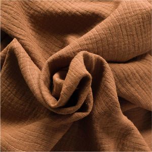 Musselin Baumwoll-Leinen Jacquard Wellenmuster Zuschnitt ab 1m x 140cm
