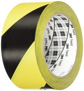 3M Weich PVC Klebeband 766i schwarz/gelb 50,8 mm x 33 m