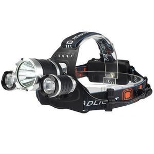 INF Wasserdichte Stirnlampe mit 3 LED aufladbarer Akku