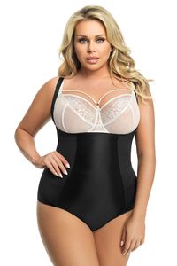 Gorsenia k148 sanremo shapewear body dame figurbetonend unterwäsche eu, schwarz, 4xl