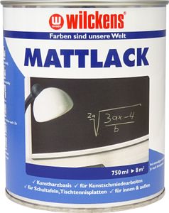 Wilckens Mattlack, 750 ml, Schwarz