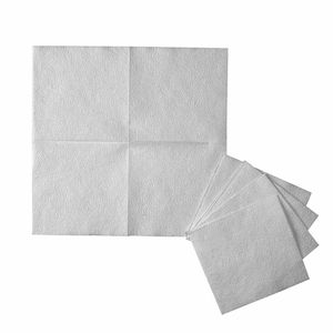 Servietten aus Papier "Plain White" 1-lagig 23 cm x 23 cm 1/4-Falz 400 Stück
