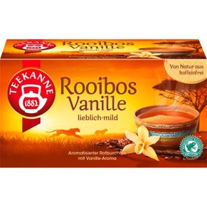 Teekanne Rooibos Vanille Tee aromatisiert mit Vanillearoma 35g