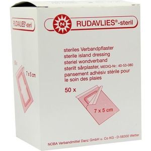 NOBA Rudavlies sterile Wundpflaster 50 Stück 7 cm x 5 cm