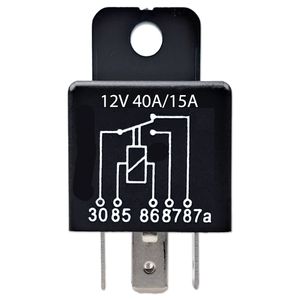 Mini Relais | 5-polig | Wechsler (CO) | 12V | 40/15A
