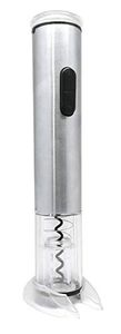 Vin Bouquet Elektrischer Korkenzieher, Mangan-Stahl und ABS, Silberfarben, 32 x 10 x 9 cm