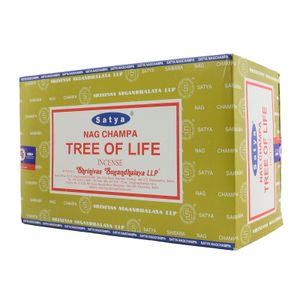 12x 15g Räucherstäbchen - Satya Nag Champa - Tree of Life - indische Duftmischung