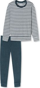 Schiesser Damen Schlafanzug lang jeansblau 46
