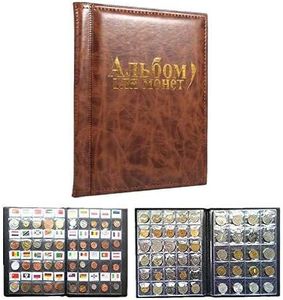 10 Seiten Münzenalbum Münzsammler, Collector Münz-Sammelalbum, 250 Taschen Für Münzen Lager Münzsammlung Buch Russisch