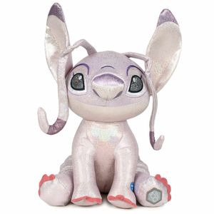 Disney 100. výročie Stitch Angel trblietavá plyšová hračka 28 cm