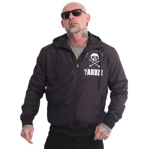 Męska wiatrówka Yakuza Diaries, czarny, 4XL