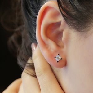 0,80 Carat Diamant Solitär Ohrringe 585/1000 Weißgold