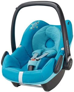 Maxi-Cosi Pebble Plus i-Size Babyschale, Gruppe 0+ Autositz für Babys, inkl. Sitzverkleinerer, nutzbar ab der Geburt bis ca. 12 Monate (0-13 kg / 45-75 cm), Mosaic Blue, Blau