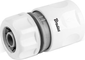 Bradas Schlauchkupplung WHITE LINE 1/2" weiß / grau