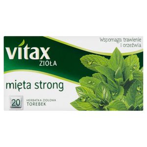Vitax Kräutertee Minze Stark 30 G (20 X 1,5 G)