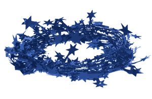 Drahtgirlande Sterne, 2.7 Meter, Farbauswahl:blau 352 / königsblau / royalblau