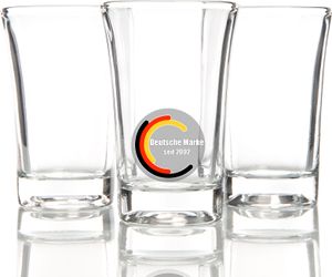 12 Stück Schnapsgläser 4cl aus Glas spülmaschinengeeignet - robuste Shotgläser in Gastro Qualität 12 Stück Schnapsgläser 4cl aus Glas spülmaschinengeeignet - robuste Shotgläser in Gastro Qualität