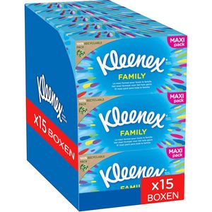 Kleenex Original Kosmetiktücher-Box Taschentücher Tücher 2-lagig 15 x 128 Stk.