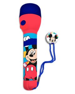 Disney taschenlampe Mickey junior 11 x 21 cm rot/blau, Farbe:Rot,Blau
