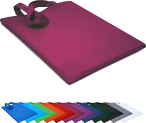 Baumwolltasche 38x42cm Stofftasche Tragetasche Beutel Einkaufstasche Stoffbeutel Tasche, in Farbe: Burgund