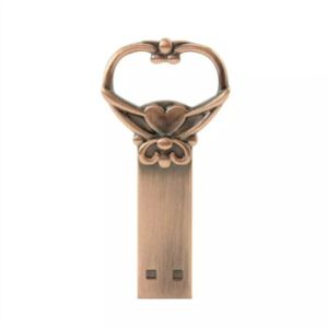 USB v tvare kľúča SRDCE ANTIK 2.0 64GB