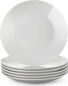 Tafelservice Porzellan, LOVECASA SWEET Kuchenteller 6er Set, Dessertteller Set, 21,5 x 21,5 x H 2,5 cm