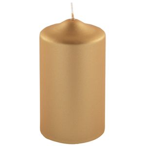Fink Kerze Candle gold Paraffin Höhe 15 cm