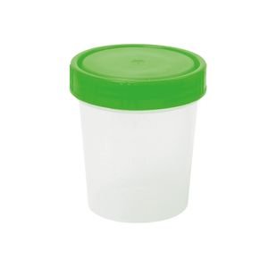 Meditrade Urinbecher mit verschiedenen Verschlüssen - 100 ml (grüner Deckel)