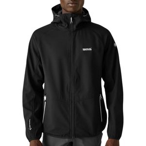 Regatta Softshelljacke Herren Arec III mit Kapuze, Größe:XL, Farbe:Schwarz