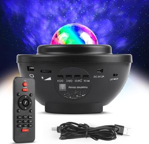 LED projektor hviezdnej oblohy, rotujúca hudobná lampa s vlnami oceánu s diaľkovým ovládaním, Bluetooth reproduktor pre detskú izbu, spálňu, obývaciu izbu