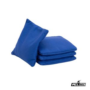 2x4 Cornhole Taschen - Zwei Farben - Granulatfüllung - Wicked Wood Games – Blauw / Oranje