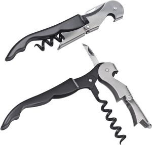 Kellnermesser aus Metall mit Flaschenöffner, Folienschneider und Korkenzieher
