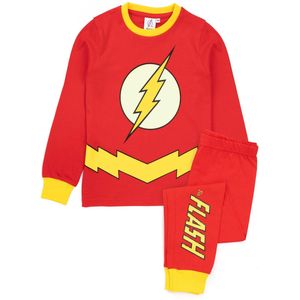 The Flash - Schlafanzug, Leuchtet im Dunkeln für Kinder NS6549 (134) (Rot)