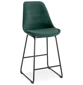 Kokoon® Designová barová židle YAYA MINI 48x55x109 cm,textil, zelená, 9,7 kg