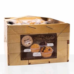 Hellma Mini Muffins in 3 Sorten 60 Portionen im Körbchen-Karton