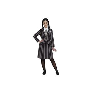 FIESTAS GUIRCA Gothic Family Girl School Uniform Costume - dívčí halloweenský kostým 7-9 let FIESTAS GUIRCA