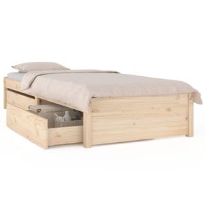 vidaXL Bett mit Schubladen 90x190 cm