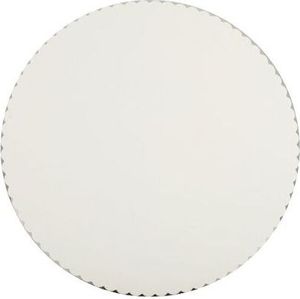 100 Papstar Tortenunterlagen, Pappe pure rund Ø 28 cm weiss mit gezacktem Rand 11368