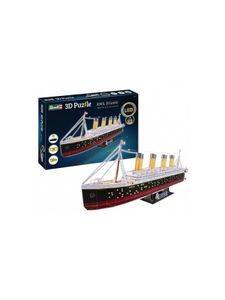 Revell Spiele & Puzzle 3D-Puzzle RMS Titanic - LED Edition, 266 Teile, 87,9 cm 3D Puzzle Puzzle 3D