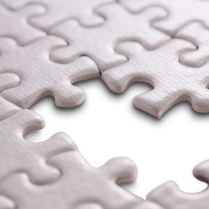 Puzzle Blanko individuell gestalten und bemalen - 252 Teile, ca. 383 x 262 mm - Leeres Puzzle mit glänzender Oberfläche