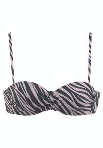 LASCANA Bügel-Bandeau-Top BLACK-PRINT BLACK-PRINT 42B