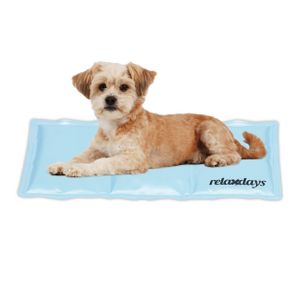 relaxdays Hellblaue Kühlmatte für Hunde