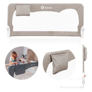 LIONELO Hanna zábrana na posteľ 150 cm x 66 cm, skladacia o 180 stupňov, vzdušná sieť, jednoduchá montáž, zábrana Standsafe, SecureBelt - Grey LIONELO Hanna zábrana na posteľ 150 cm x 66 cm, skladacia o 180 stupňov, vzdušná sieť, jednoduchá montáž, zábrana Standsafe, SecureBelt - Grey
