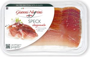 Geräucherter Rohschinken Speck stagionato in Scheiben 80g - Gianni Negrini