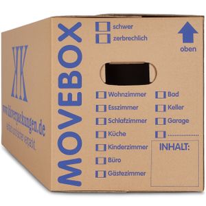 125 Umzugskartons 2-Wellig 40 Kg Movebox