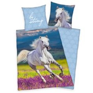 Herding Bettwäsche mit Pferd weiß 135 x 200 cm 80 x 80 cm