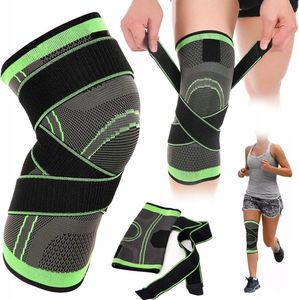 Kniebandage für Damen und Herren Sport Männer Gelenk Schmerzlinderung für Knieschmerzen Meniskusriss Arthritis Sehnenentzündung M Grün